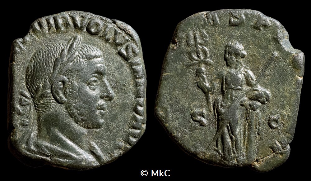 monnaies antiques a romaines imperiales et republicaines 15 volusien sesterce