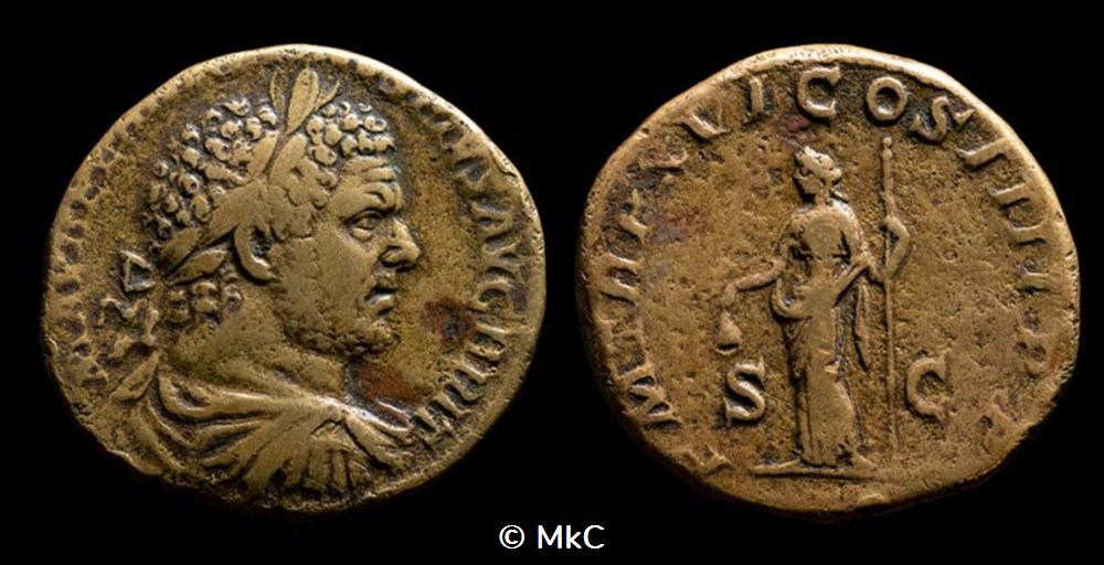 monnaies antiques romaines imperiales et republicaines 02 caracalla sesterce