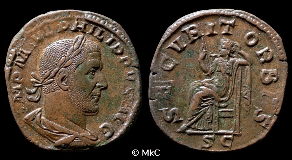 12a Philippe l'Arabe - Sesterce monnaies antiques romaines imperiales et republicaines 12a philippe arabe sesterce