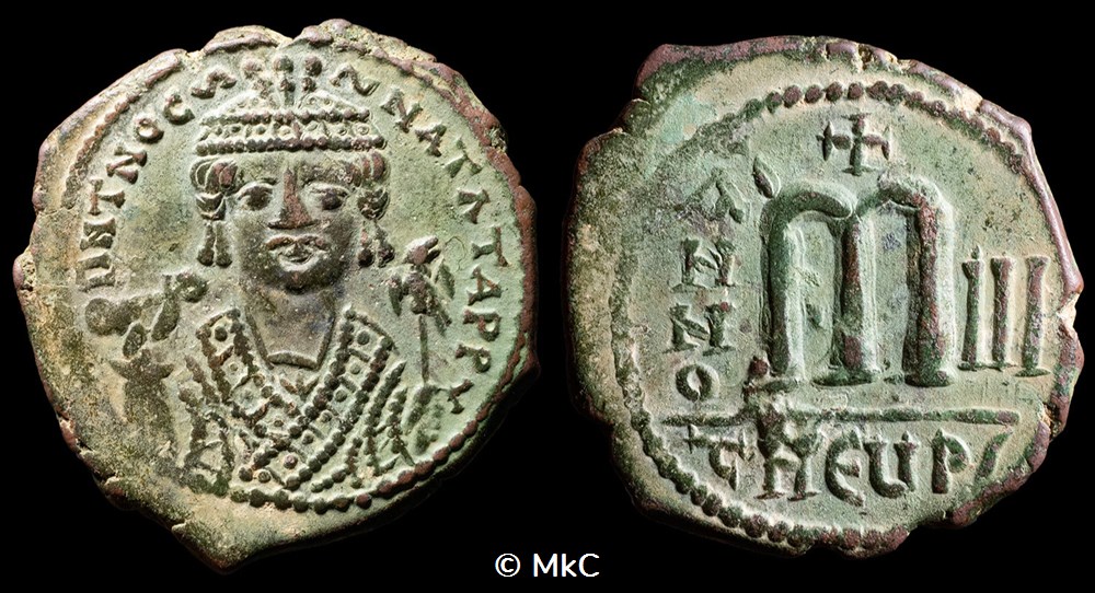 Maurice Tibère 582-602 monnaies byzantines maurice tibere 582 602