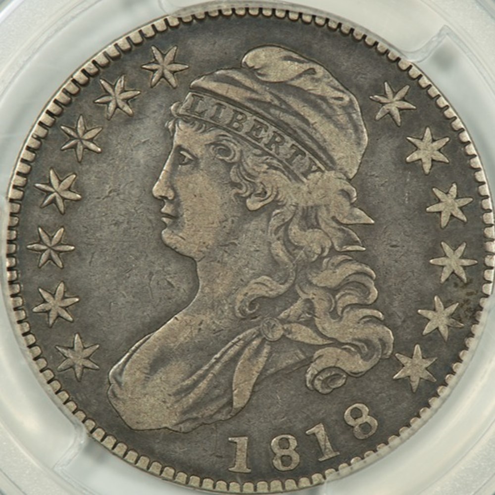 coins world united states silver capped bust half dollar 1818