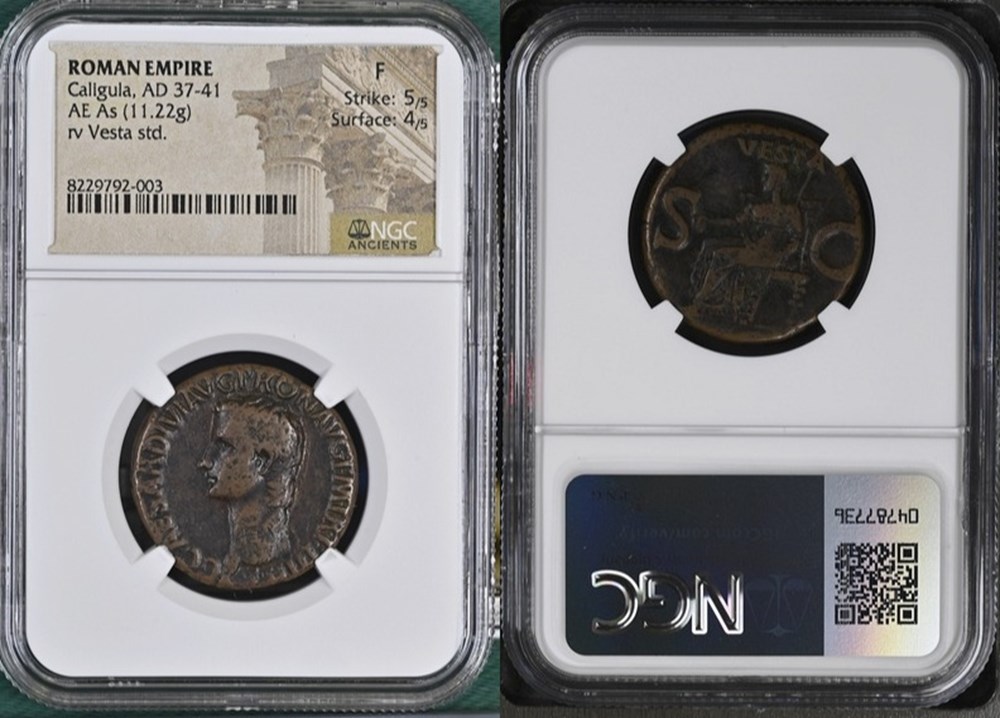 coins ancient to romans imperial and republican roman empire ca 37 38 ad bronze as of gaius caligula