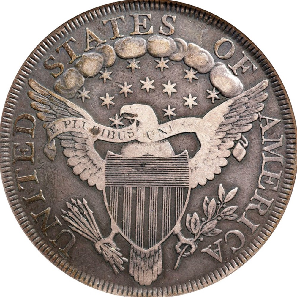 United States: 1799 silver Draped Bust dollar 4 coins world united states 1799 silver draped bust dollar