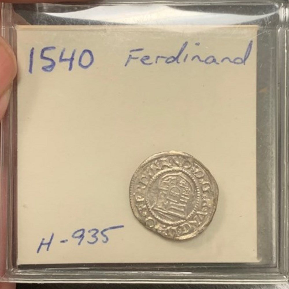 Hungary: 1540-KB silver denar of Ferdinand I, Holy Roman Emperor coins european medieval to empire hungary 1540 kb silver denar of ferdinand i holy roman emperor