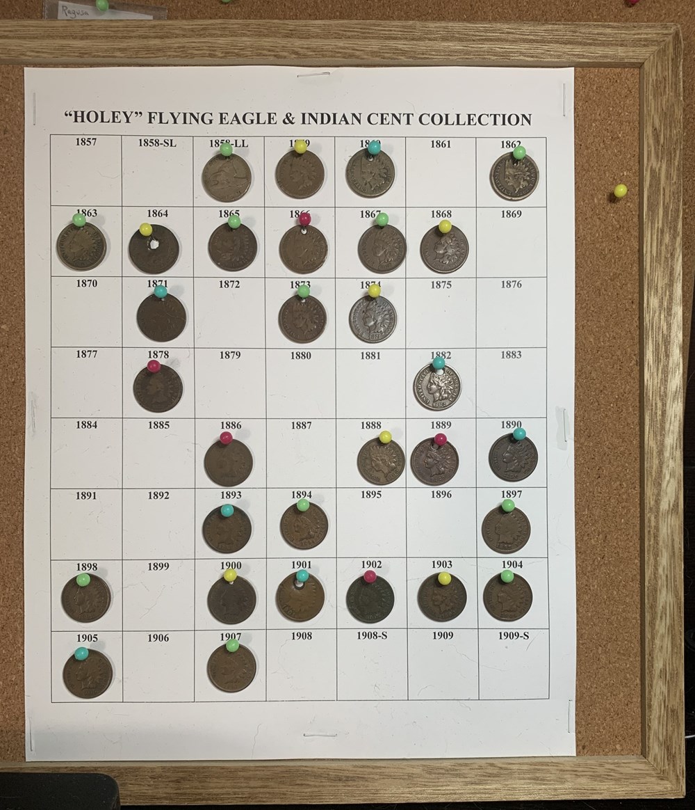 Cork boards coins cork boards