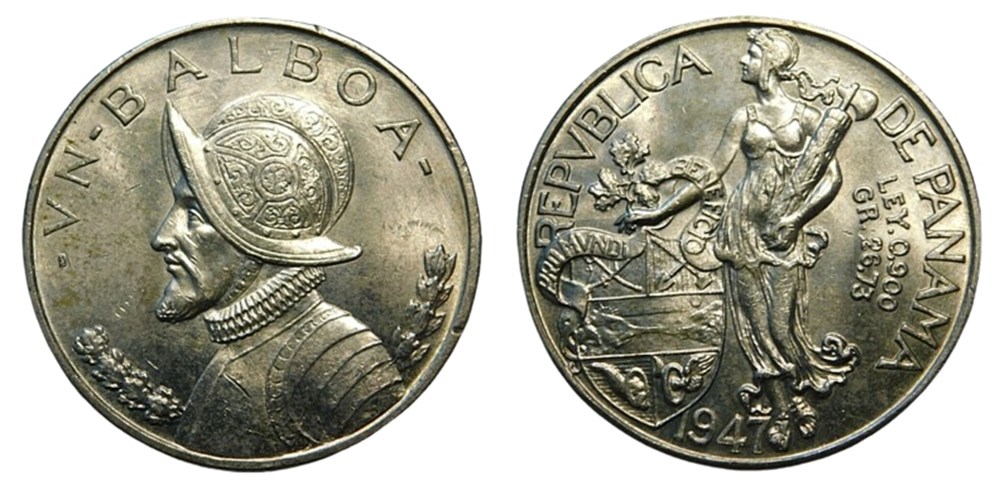 coins world panama silver balboa 1947