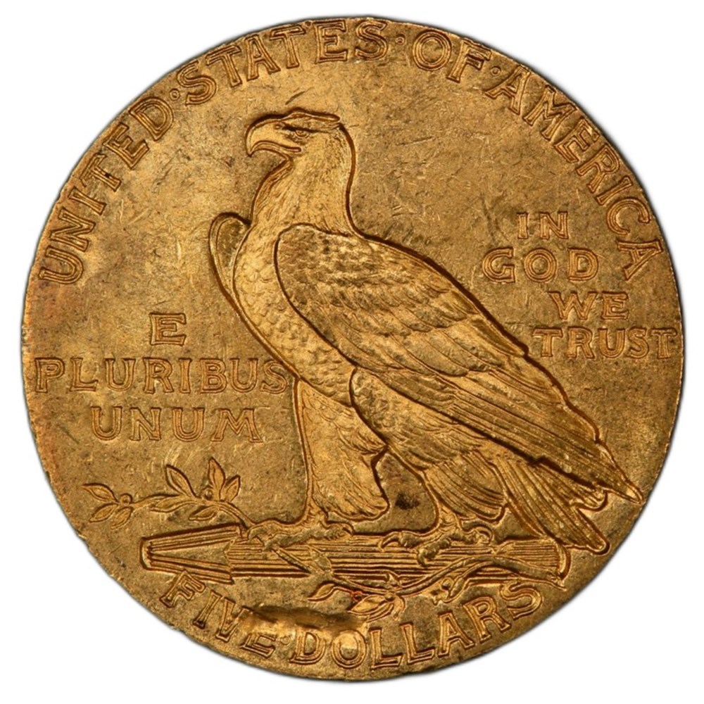 United States: 1911 gold Indian Head half eagle ($5.00), Reverse Struck Through mint error 4 coins world united states 1911 gold indian head half eagle 5 00 reverse struck through mint error