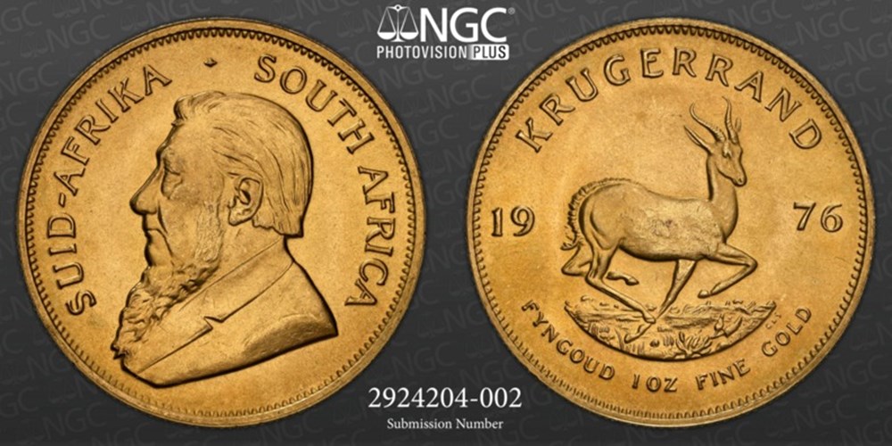 coins world south africa 1976 gold krugerrand 1 ounce
