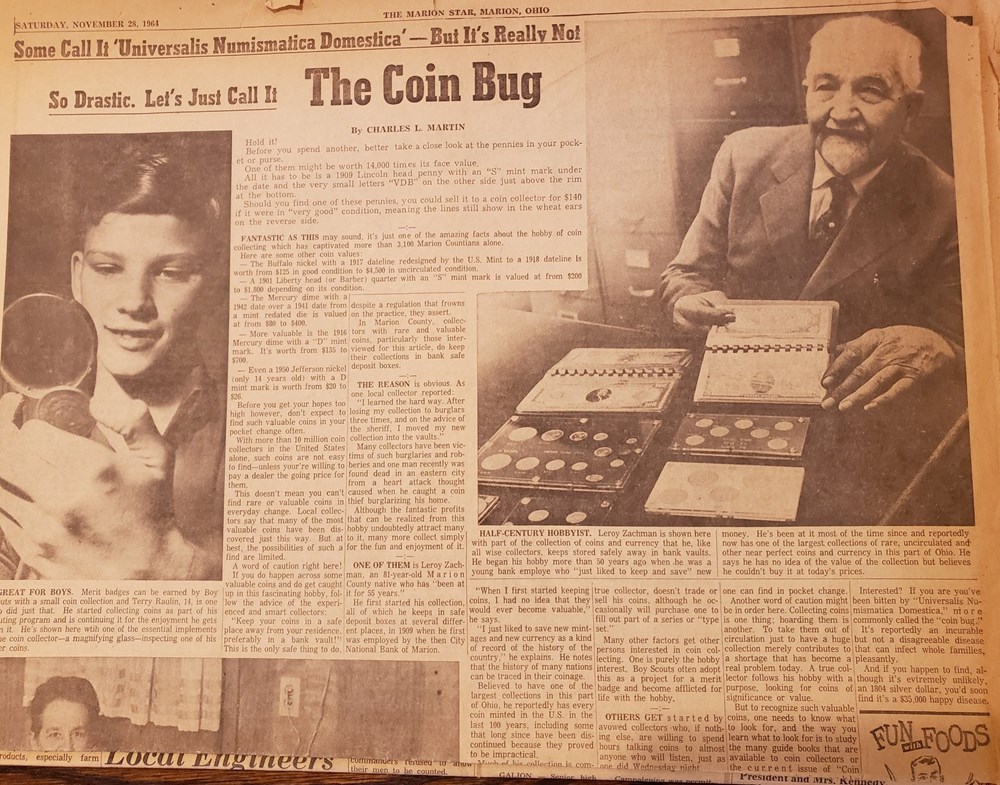 United States: 1909-VDB bronze Lincoln Wheat cent, saved by Ohio banker Leroy Zachman in 1909 4 coins world united states 1909 vdb bronze lincoln wheat cent saved by ohio banker leroy zachman in 1909