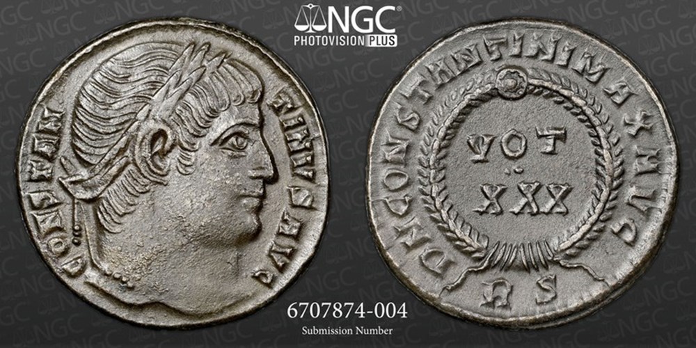 Roman Empire: ca. 307-337 AD billon nummus (Æ3) of Constantine the Great 2 coins ancient to romans imperial and republican roman empire ca 307 337 ad billon nummus 3 of constantine the great