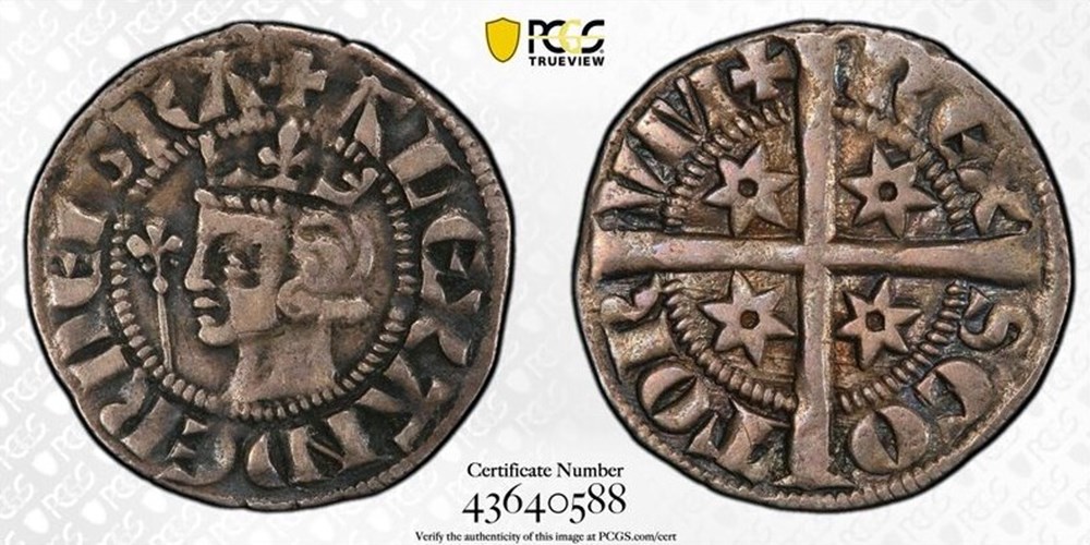 coins european medieval to other scotland ca 1280 1286 silver penny of alexander iii second coinage