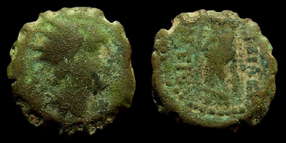 Seleucid Empire: bronze Æ13 of Antiochus IV, ca. 175-164 BC, struck at Ake-Ptolemais in Phoenicia 2 coins ancient greek seleucid empire bronze 13 of antiochus iv ca 175 164 bc struck at ake ptolemais in phoenicia