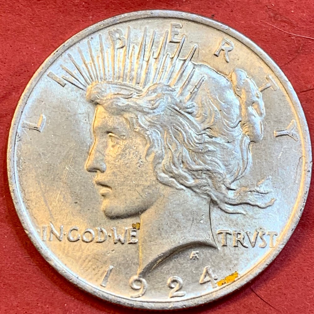 coins world united states 1924 silver peace dollar