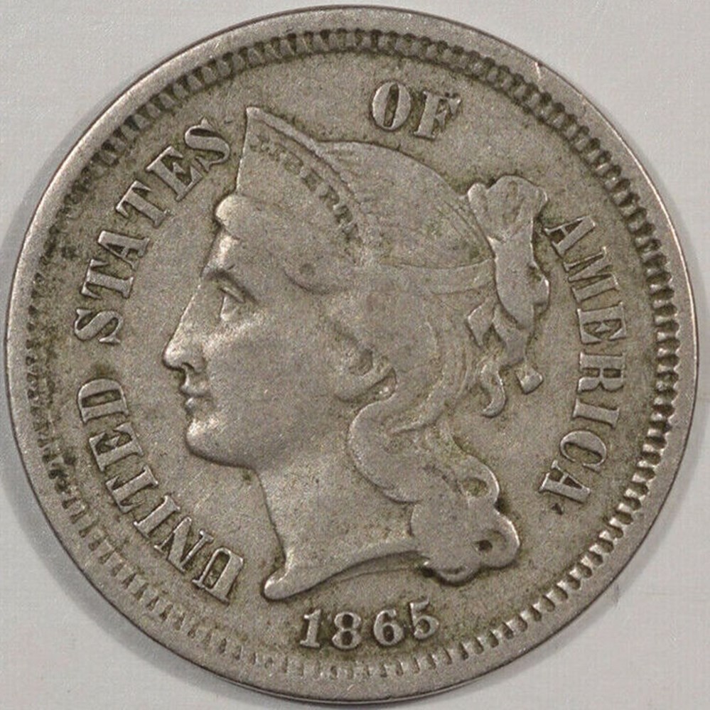 United States: copper-nickel 3-cent piece, 1865 4 coins world united states copper nickel 3 cent piece 1865