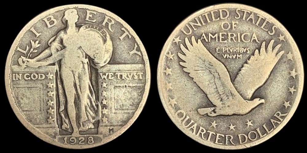 coins world united states silver standing liberty quarter 1928