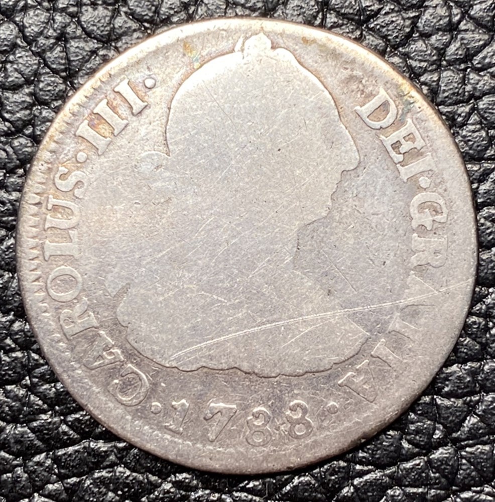 coins colonies mexico spanish colonial silver 2 reales of charles iii 1788 mo fm mexico city mint