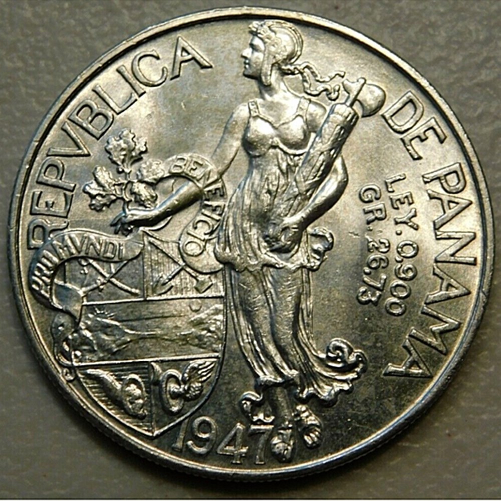 coins world panama silver balboa 1947