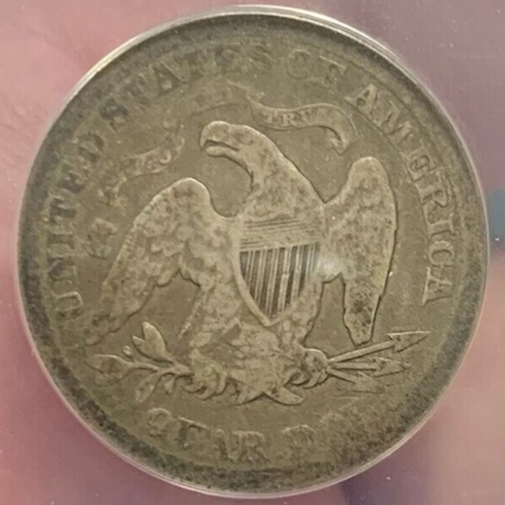 United States: 1873 silver Seated Liberty quarter, arrows at date, Open 3 variety (ANACS G4) 3 coins world united states 1873 silver seated liberty quarter arrows at date open 3 variety anacs g4