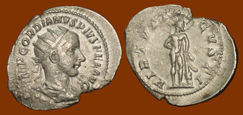 Roman Empire: ca. 238-244 AD silver antoninianus of Gordian III, Hercules reverse coins ancient romans imperial and republican roman empire ca 238 244 ad silver antoninianus of gordian iii hercules reverse