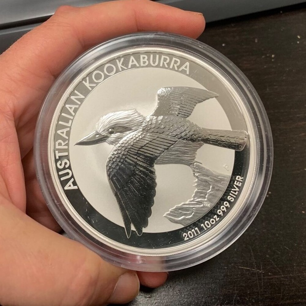 coins australia 2011 silver proof 10 dollars kookaburra bullion coin 10 oz 999 fine