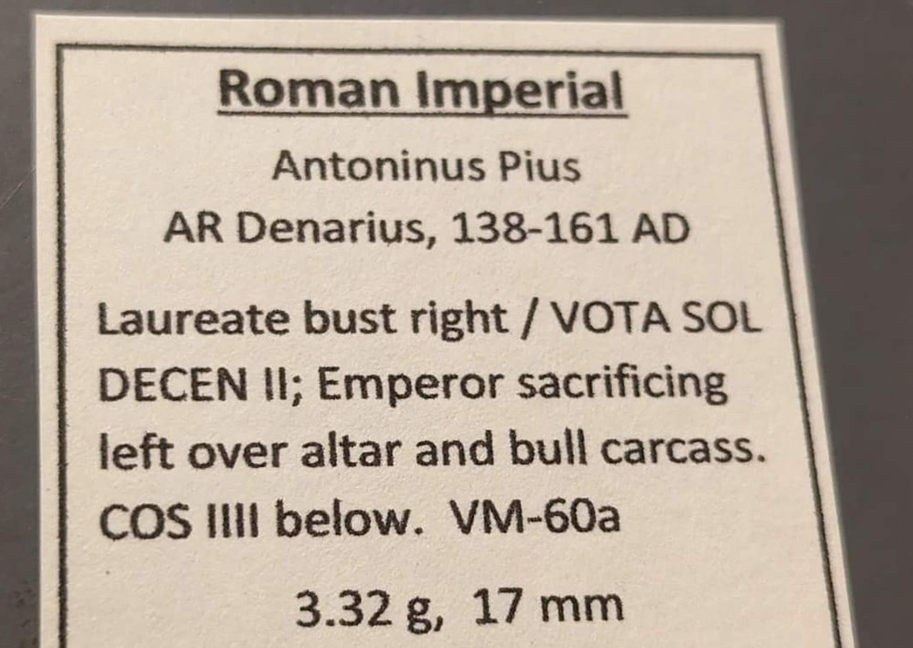 Roman Empire: ca. 138-161 AD silver denarius of Antoninus Pius, emperor sacrificing coins ancient romans imperial and republican roman empire ca 138 161 ad silver denarius of antoninus pius emperor sacrificing