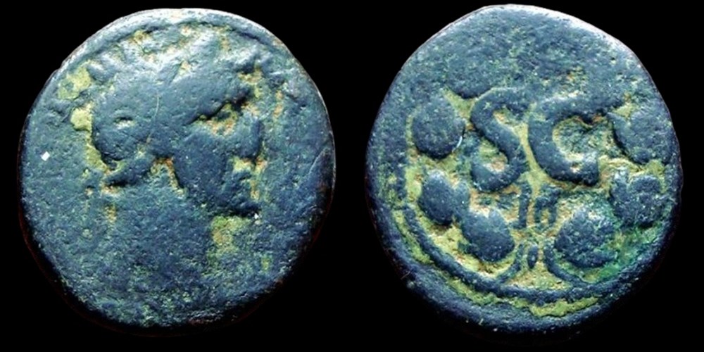 Roman Provincial (Antioch on Orontes): bronze Æ22 of Antoninus Pius, ca. 138-161 AD 2 coins ancient romans roman provincial antioch on orontes bronze 22 of antoninus pius ca 138 161 ad