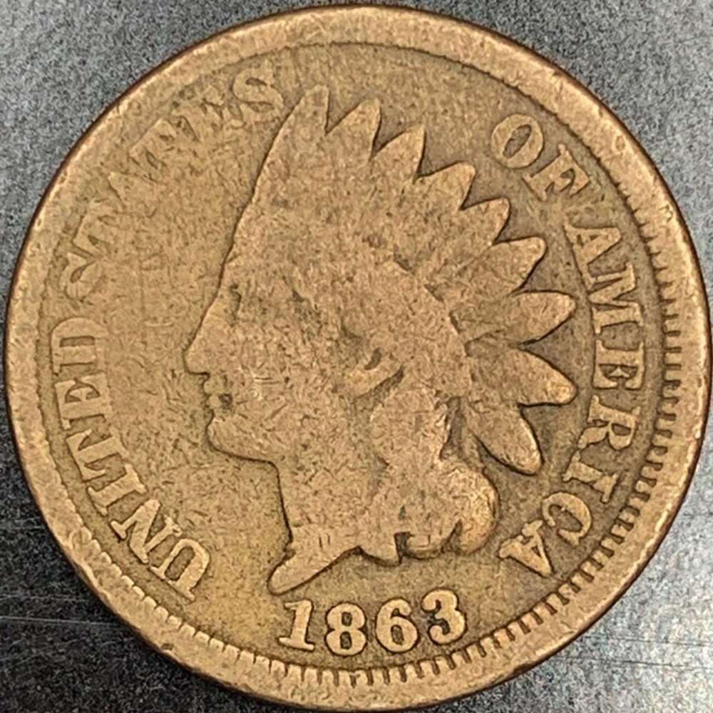 coins world united states copper nickel indian head cent 1863