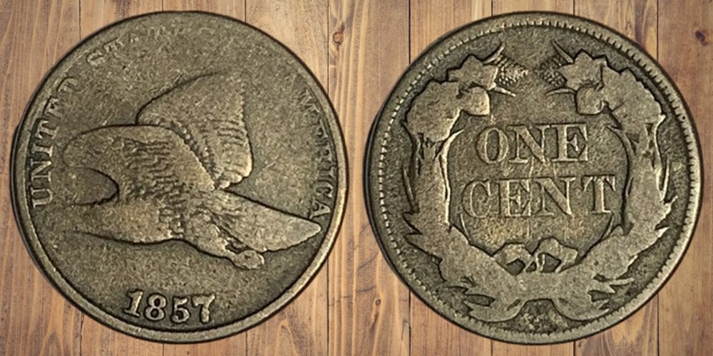 coins world united states copper nickel flying eagle cent 1857