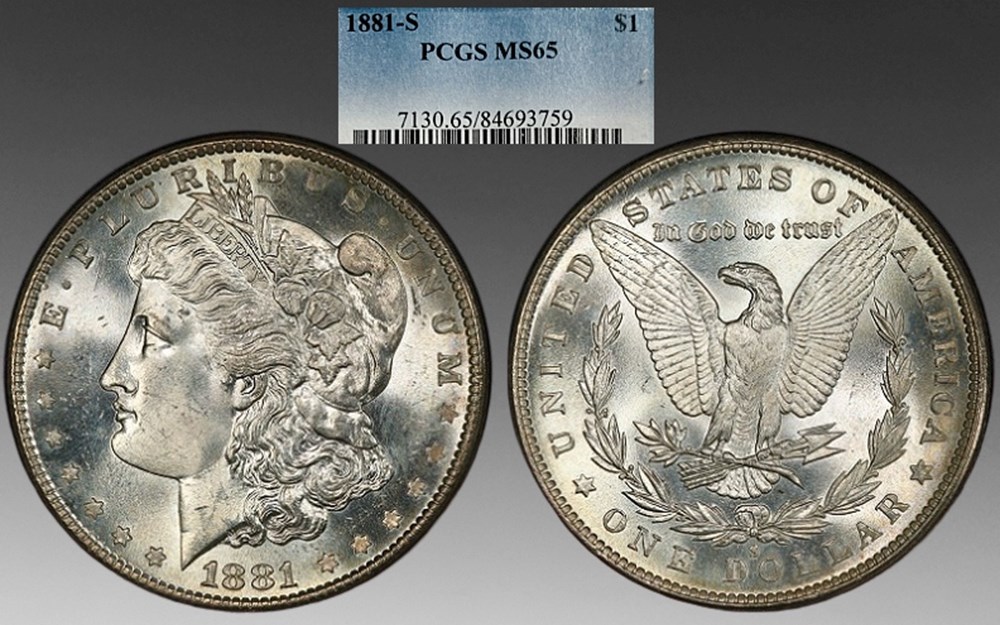 coins world united states 1881 s silver morgan dollar