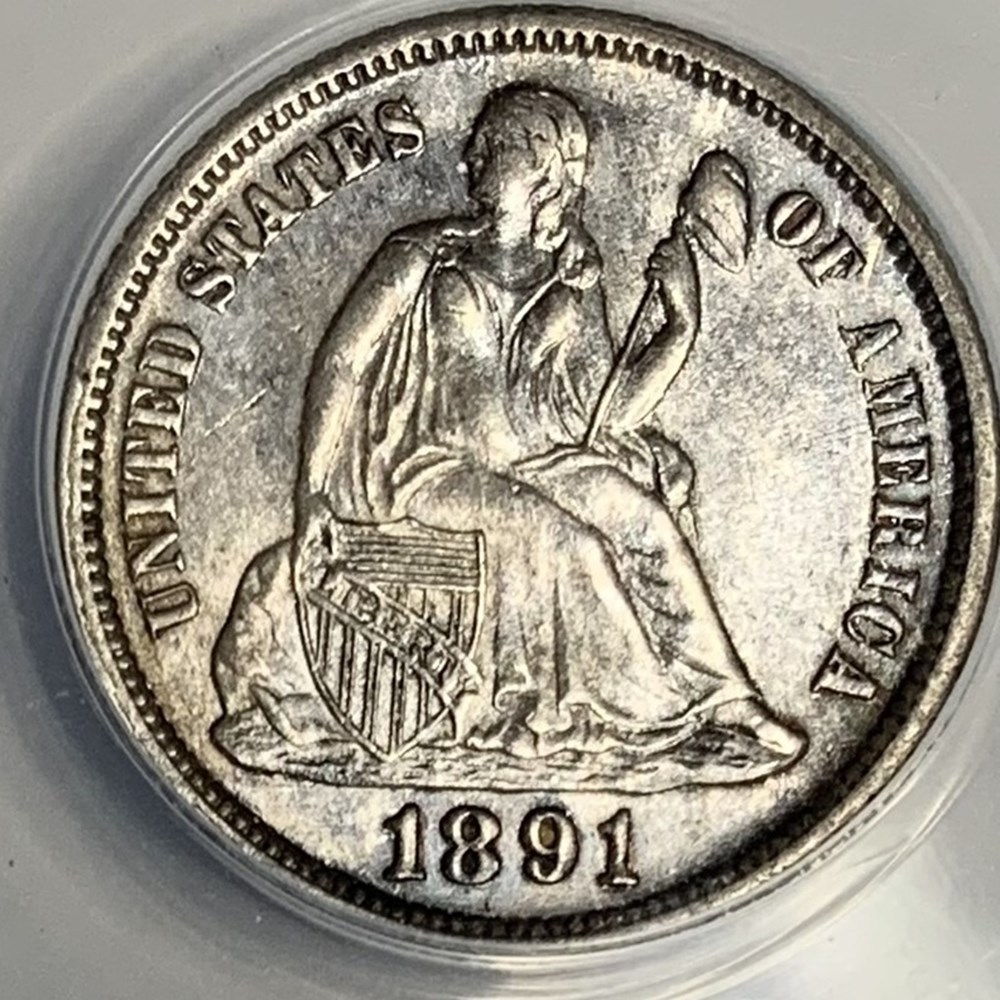 coins world united states silver dime seated liberty type 1891 o
