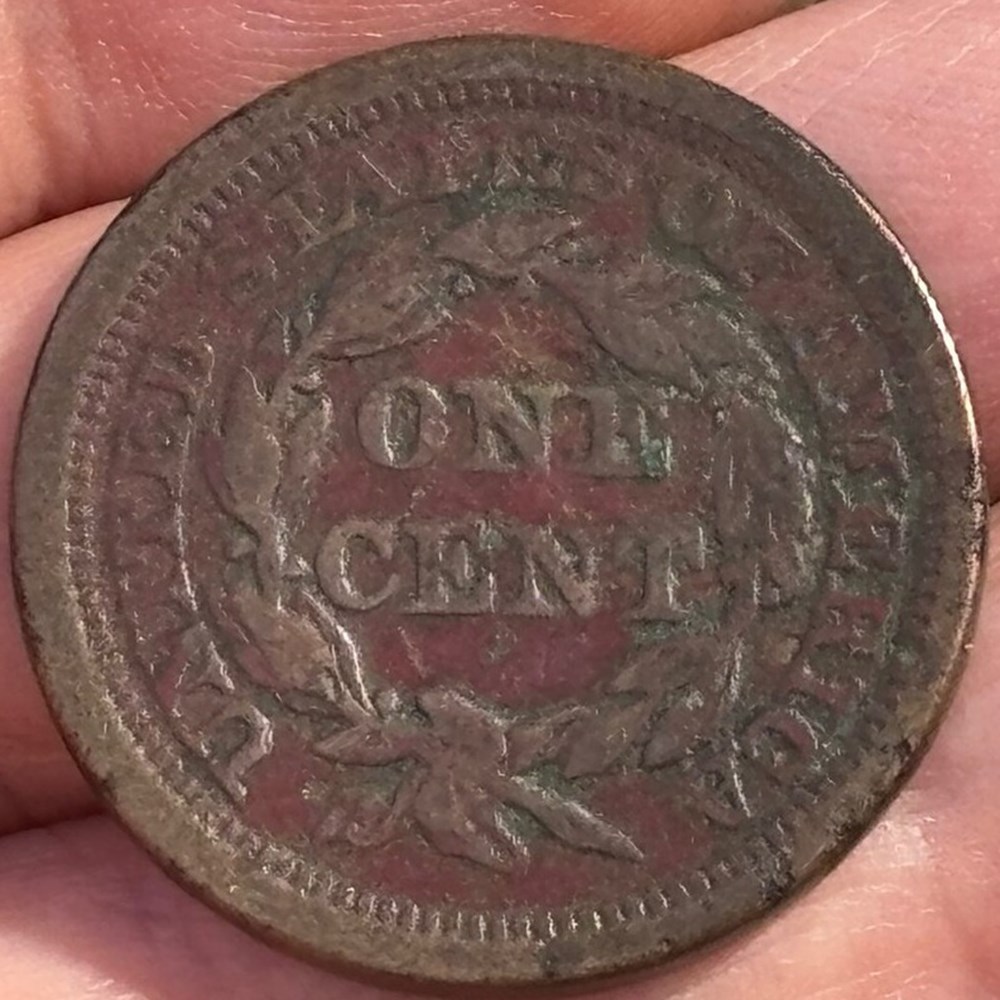 coins world united states 1853 copper braided hair large cent