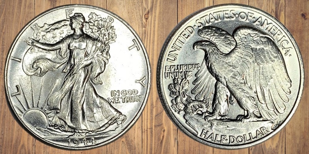 coins world united states silver walking liberty half dollar 1944