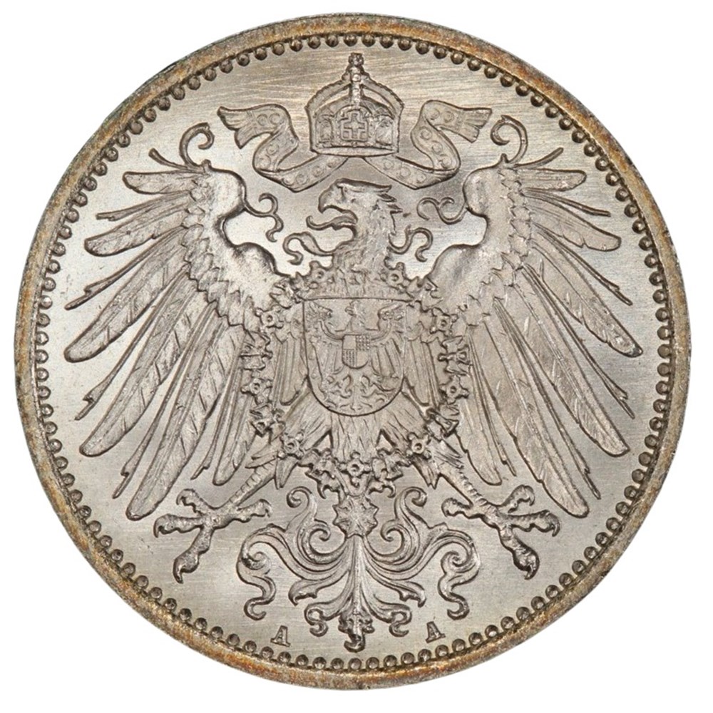 Germany (Imperial): silver mark, 1914-A 3 coins world germany imperial silver mark 1914 a