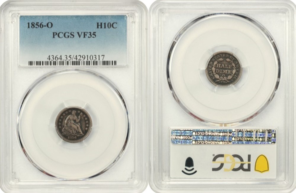 coins world united states 1856 o silver seated liberty half dime