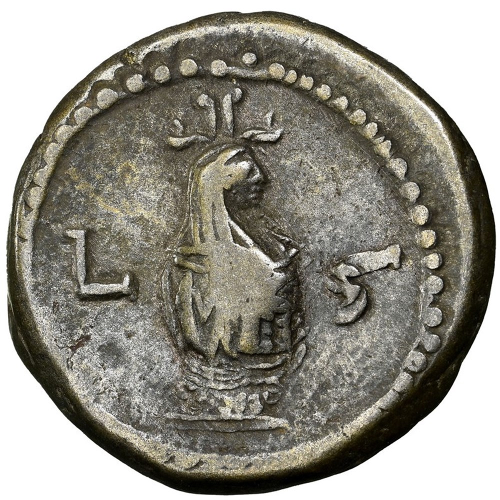 Roman Egypt (Alexandria): ca. 121-122 AD billon tetradrachm of Hadrian; canopic jar of Osiris 4 coins roman egypt alexandria ca 121 122 ad billon tetradrachm of hadrian canopic jar of osiris