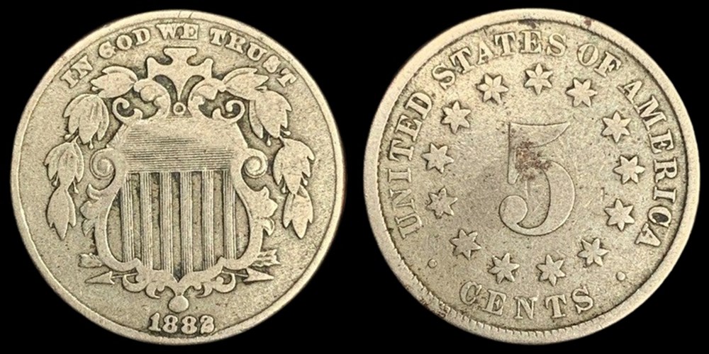 coins world united states copper nickel shield nickel 1882