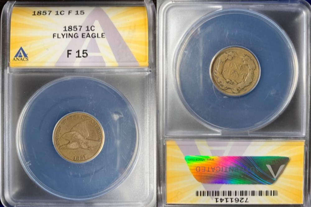 coins world united states 1857 copper nickel flying eagle cent