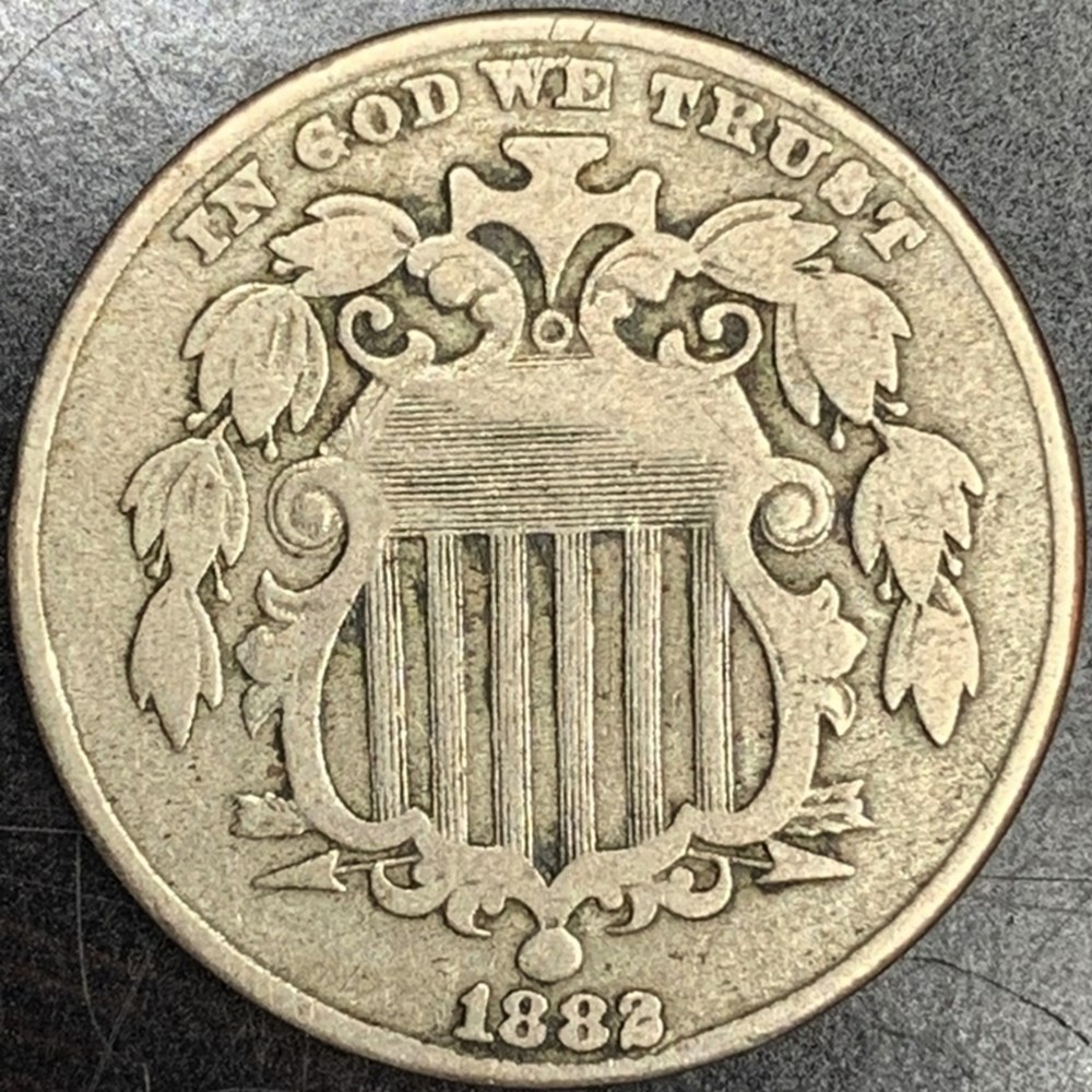 coins world united states copper nickel shield nickel 1882