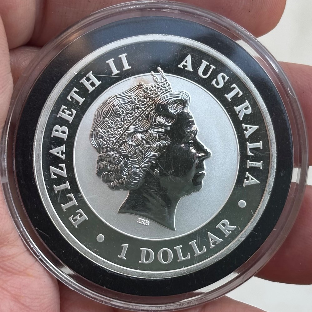 coins world australia 2012 p silver dollar of elizabeth ii kookaburra bullion coin 1 ounce 999 fine