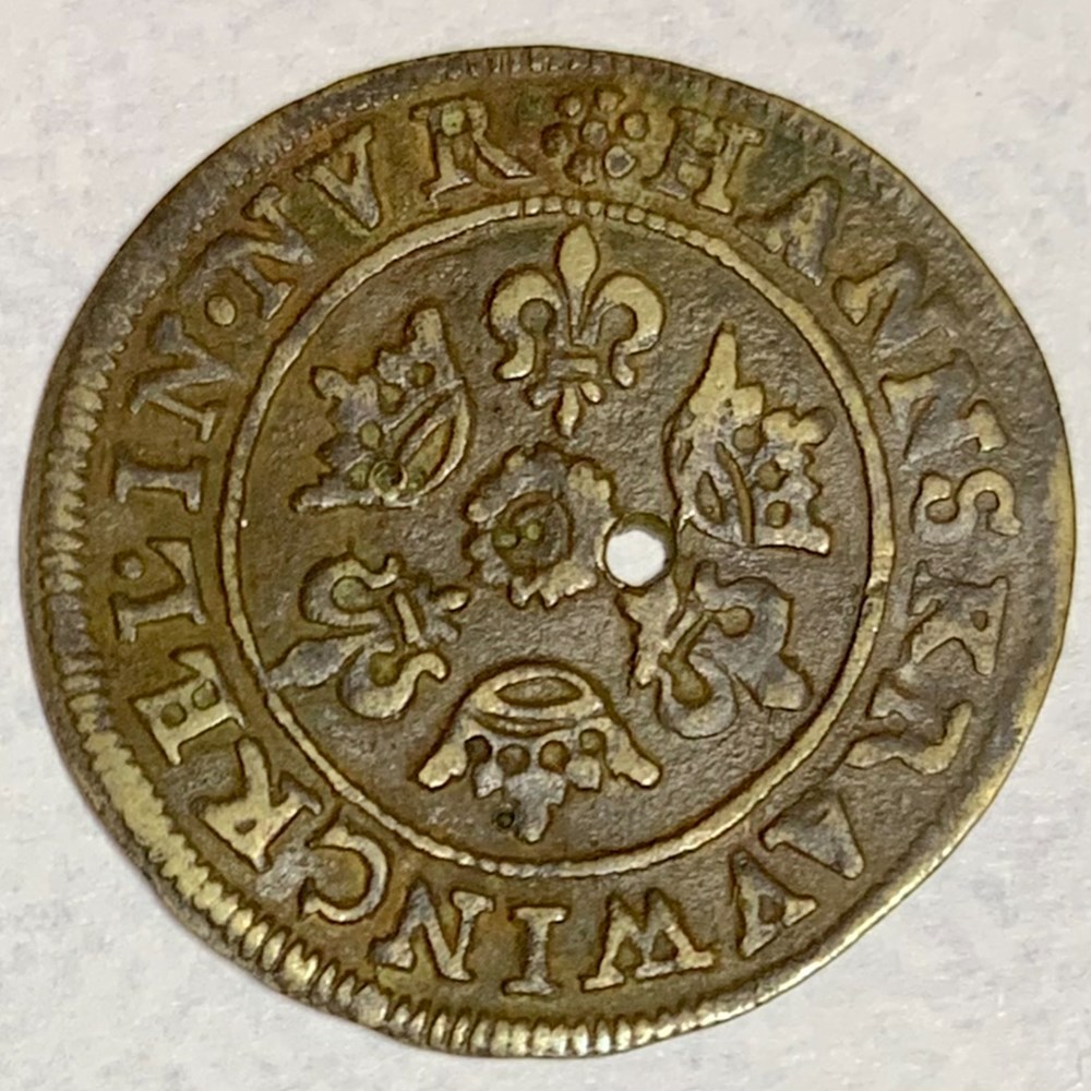 Germany (Nuremberg): brass jeton (mathematical counter) of Hanns Krauwinckel II, ca. 1586-1635 4 coins european medieval other germany nuremberg brass jeton mathematical counter of hanns krauwinckel ii ca 1586 1635