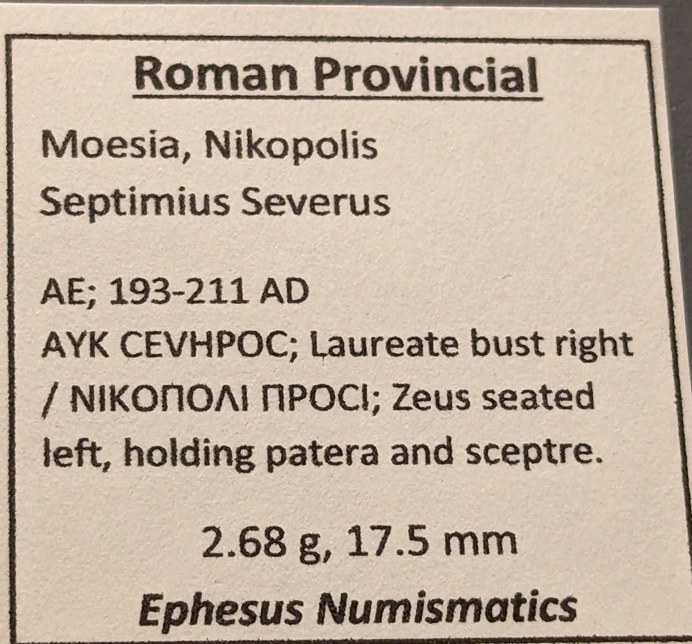 coins ancient to romans roman provincial moesia nicopolis ca 193 211 ad bronze 18 of septimius severus