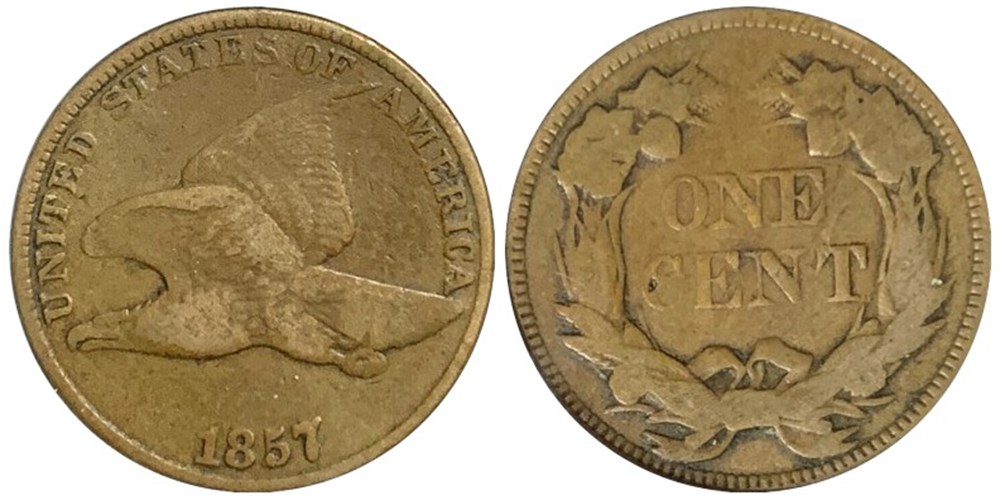 coins world united states 1857 copper nickel flying eagle cent