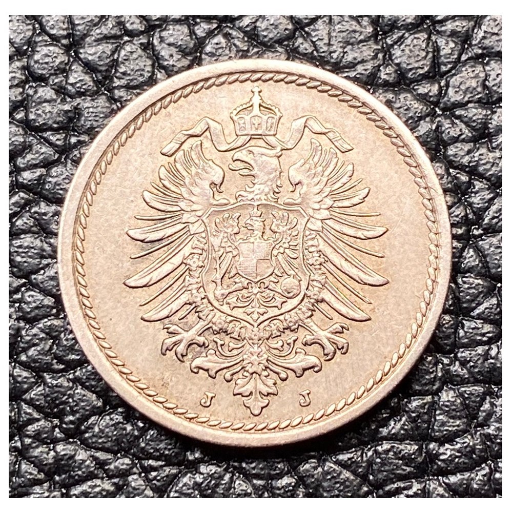 coins world germany imperial copper nickel 5 pfennig of wilhelm i 1876 j hamburg mint