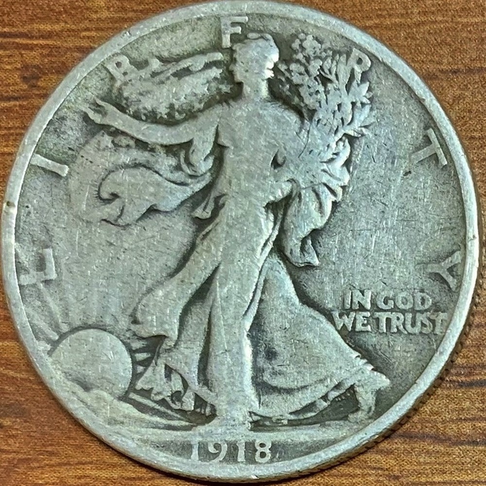 coins world united states silver walking liberty half dollar 1918