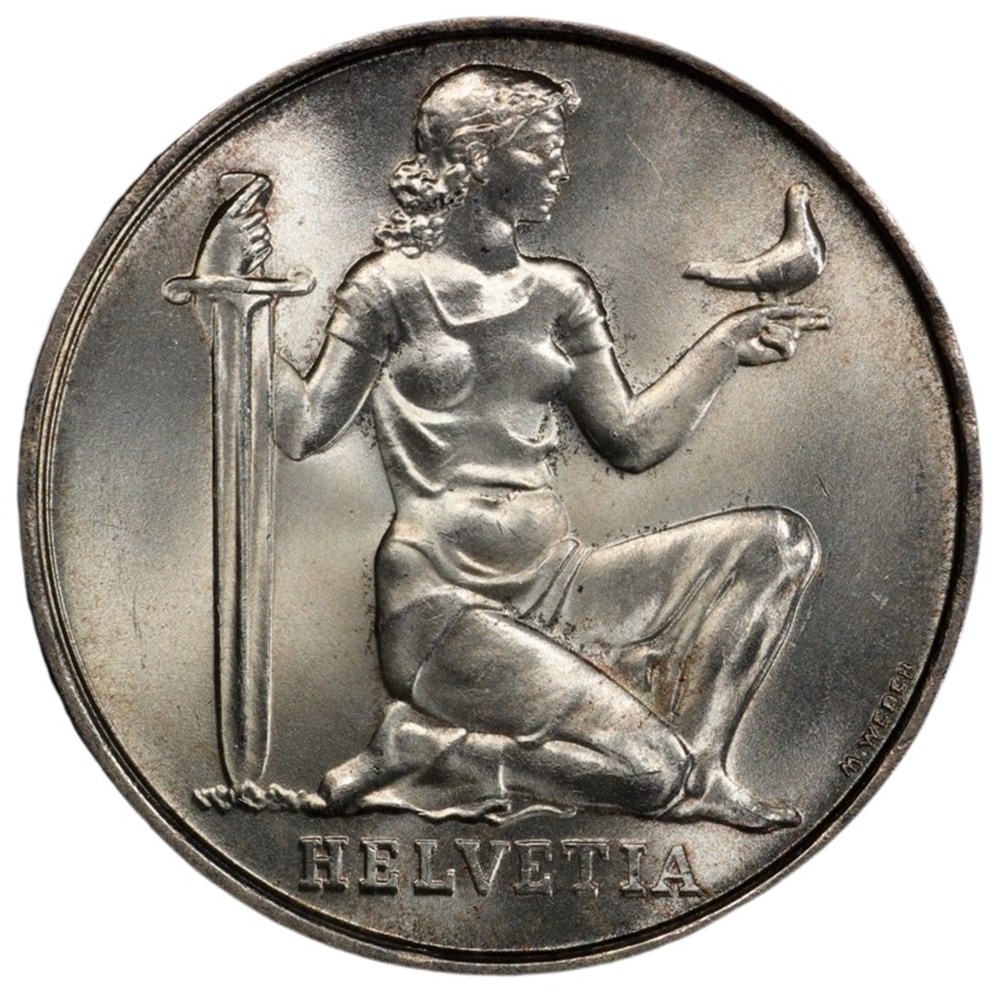 Switzerland: silver 5 francs, Armament commemorative, 1936-B 3 coins world switzerland silver 5 francs armament commemorative 1936 b