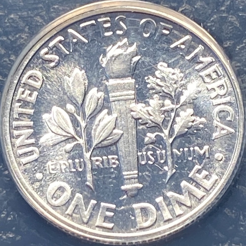 United States: silver proof Roosevelt dime, 1964 (Breen-3757 Pointed 9 variety) 4 coins world united states silver proof roosevelt dime 1964 breen 3757 pointed 9 variety