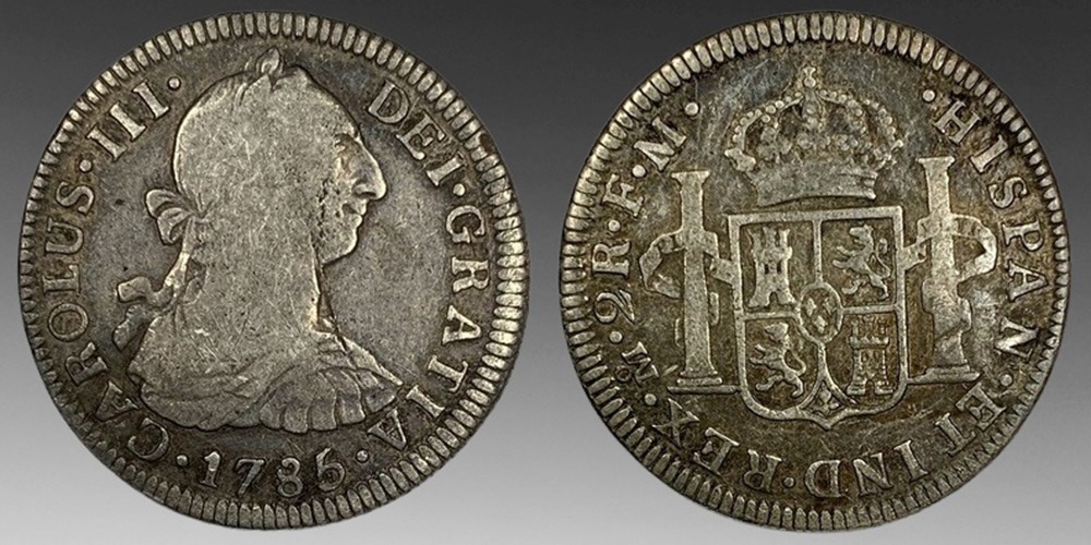 coins world mexico spanish colonial silver 2 reales of charles iii 1785 mo fm mexico city mint