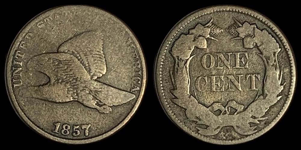 coins world united states copper nickel flying eagle cent 1857