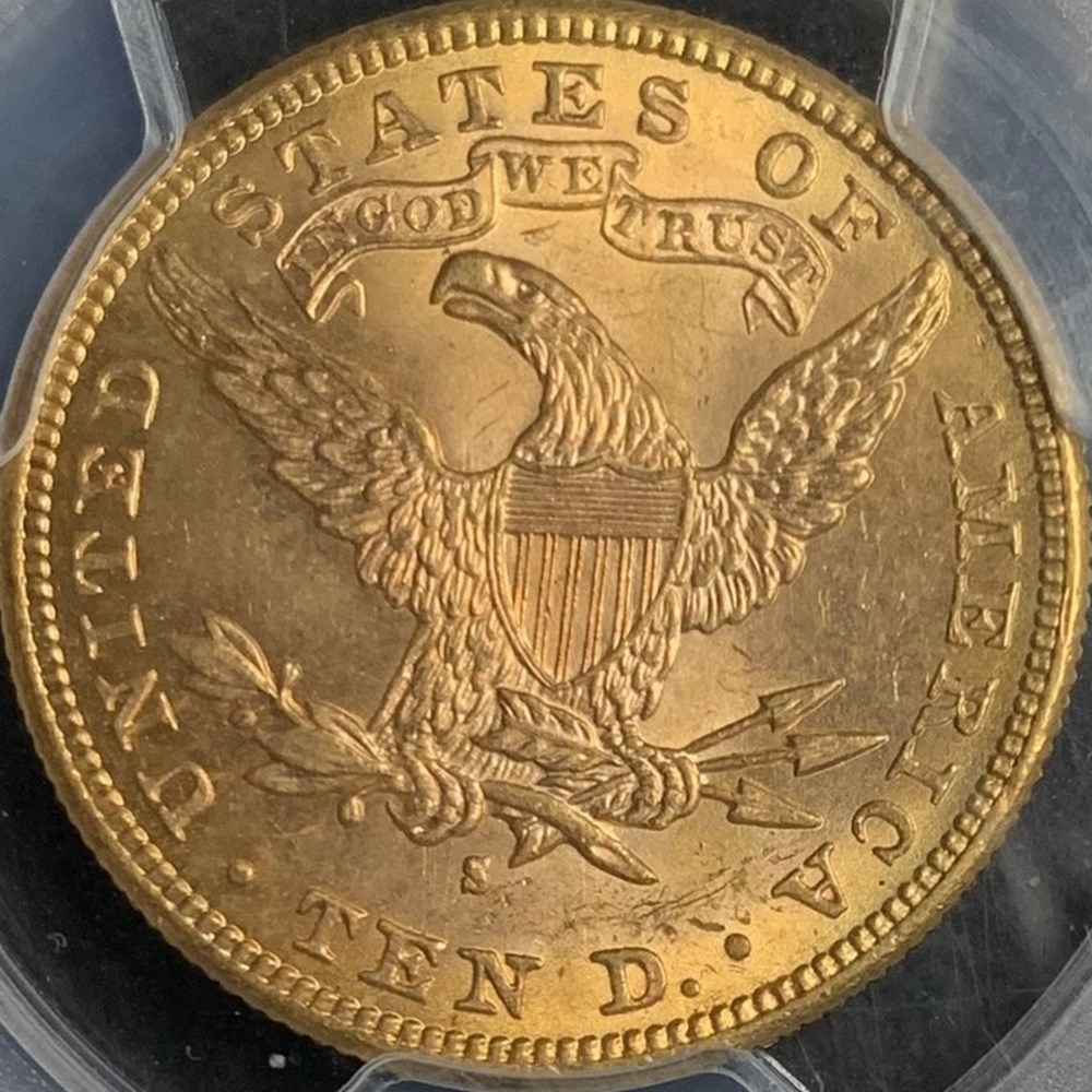 United States: 1888-S gold Liberty Head eagle ($10.00) 4 coins world united states 1888 s gold liberty head eagle 10 00