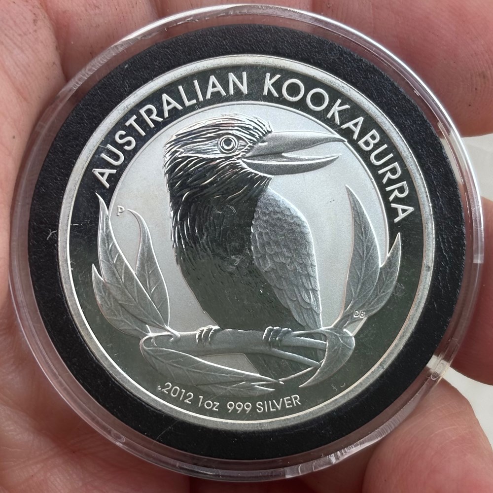coins world australia 2012 p silver dollar of elizabeth ii kookaburra bullion coin 1 ounce 999 fine